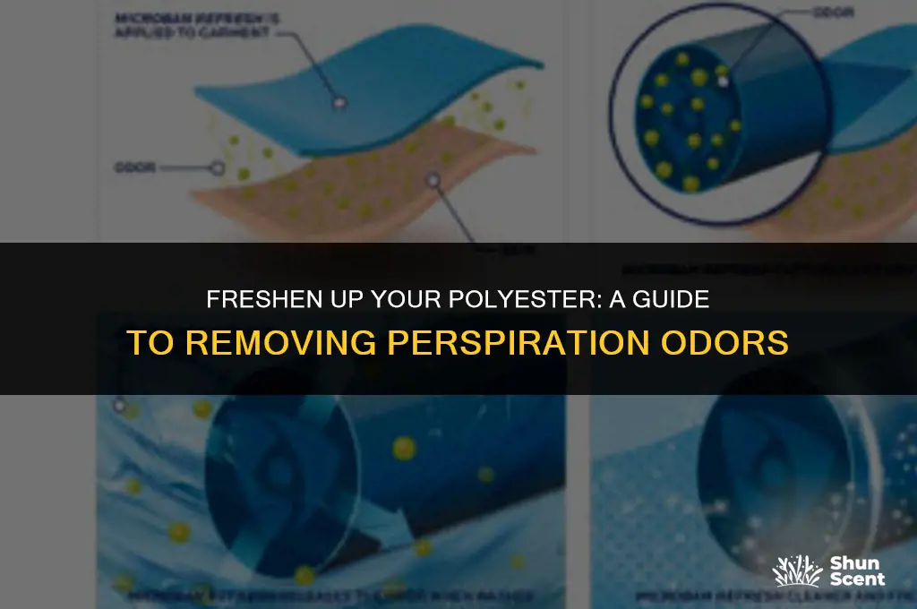 how to get perspiration odors out of polyester