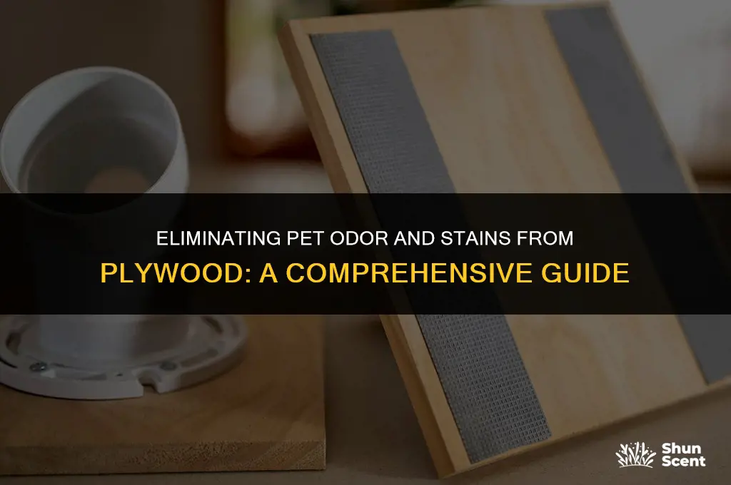 how to get pet odor and stain out of plywood