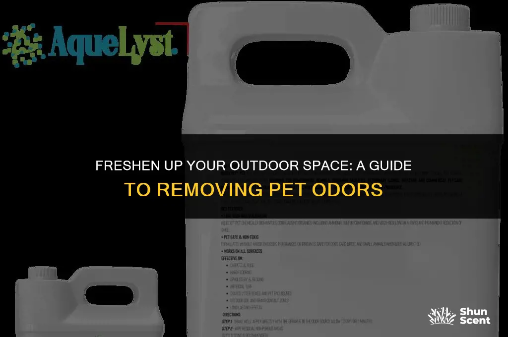 how to get pet odor away from outside home