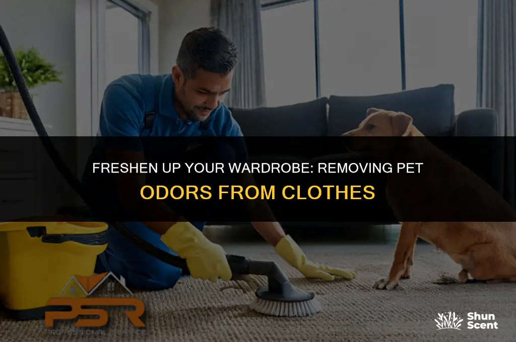 how to get pet odor out of clothes