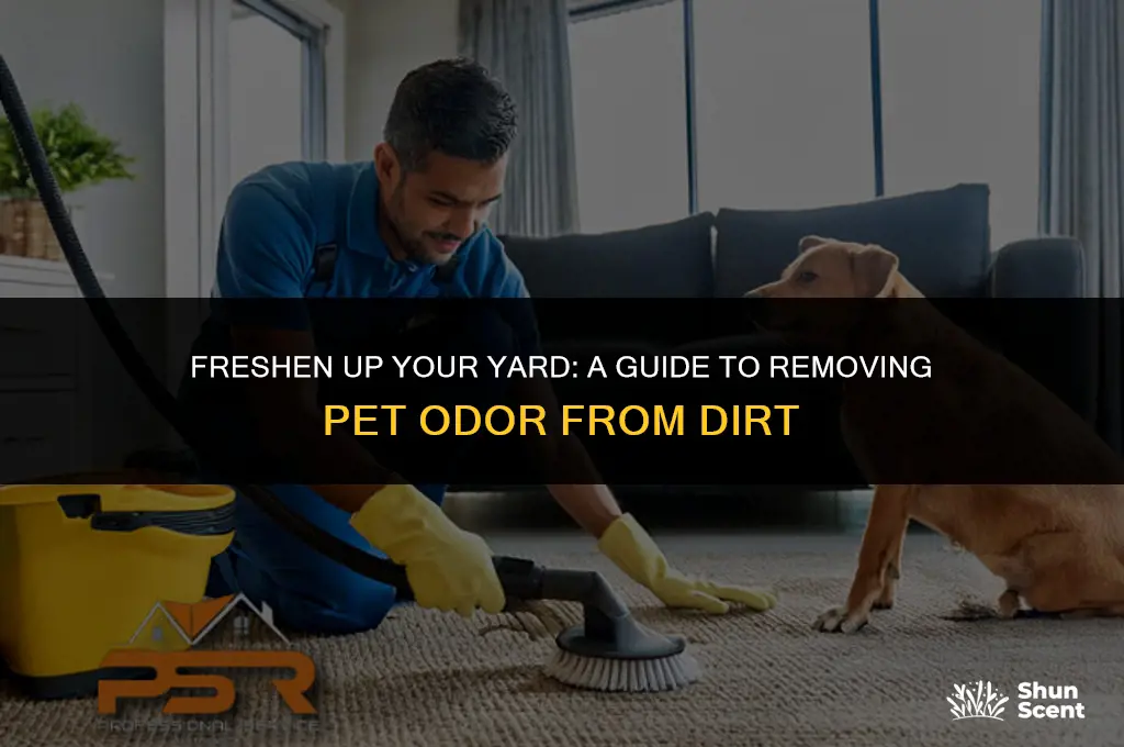 how to get pet odor out of dirt yard