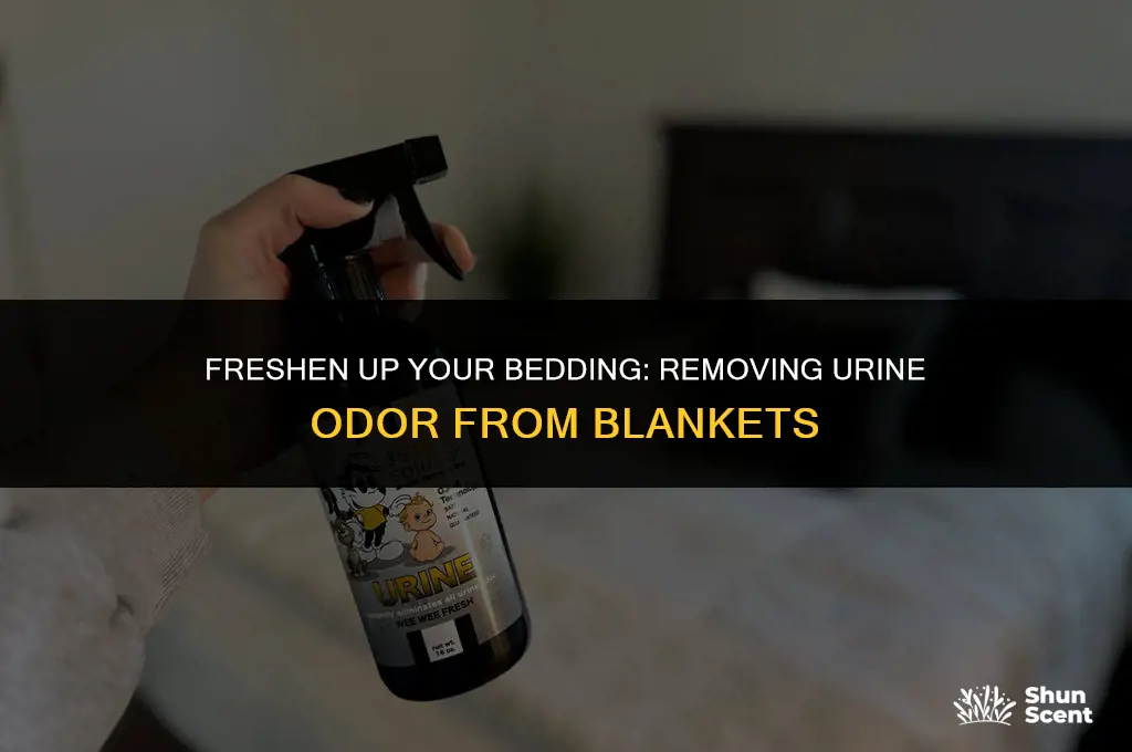 how to get piss odor out of blankets