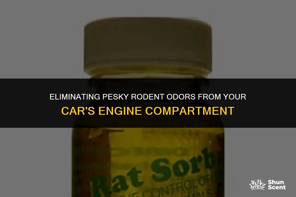 how to get rat odor out of engine compartment