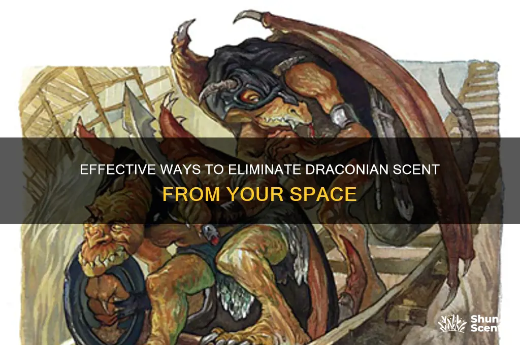 how to get rid draconian scent