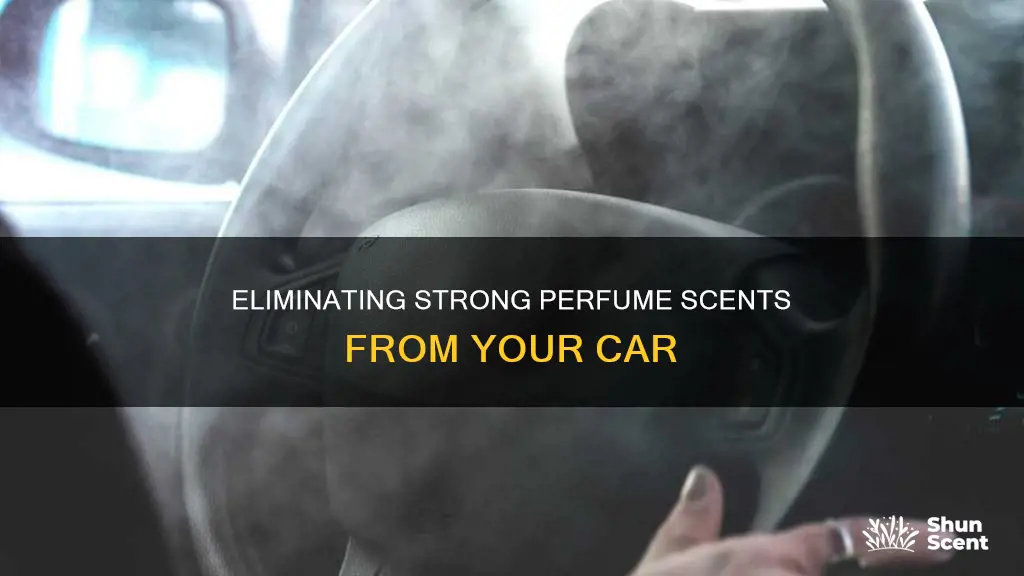 how to get rid od heavy perfume smell in car