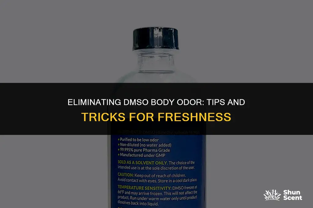 how to get rid of dmso body odor