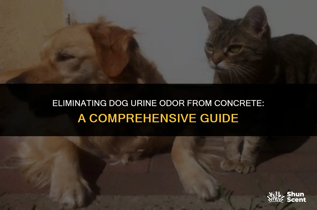 how to get rid of dog urine odor on concrete