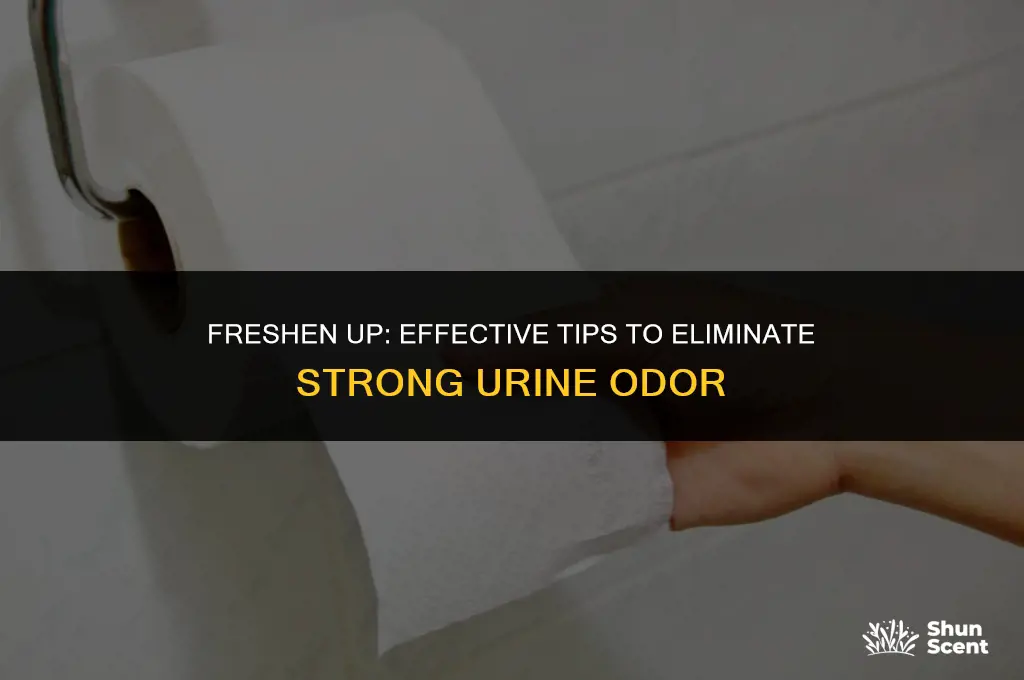 how to get rid of estrong urine odor