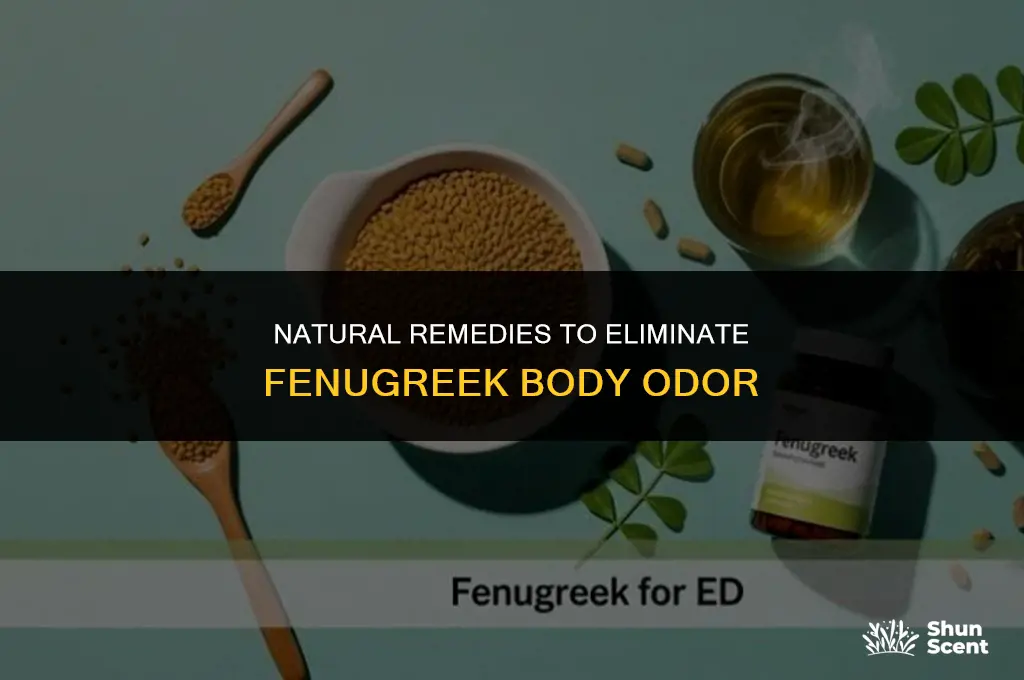 how to get rid of fenugreek body odor