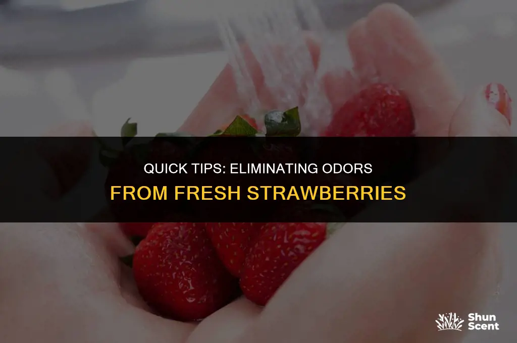 how to get rid of fresh strawberries with a odor