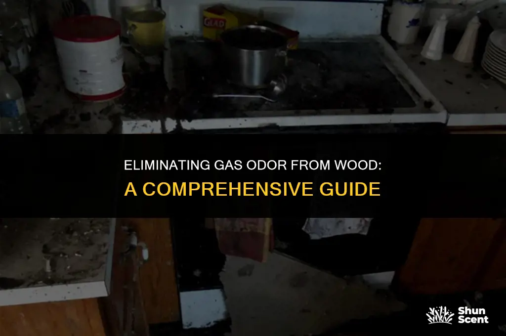 how to get rid of gas odor in wood