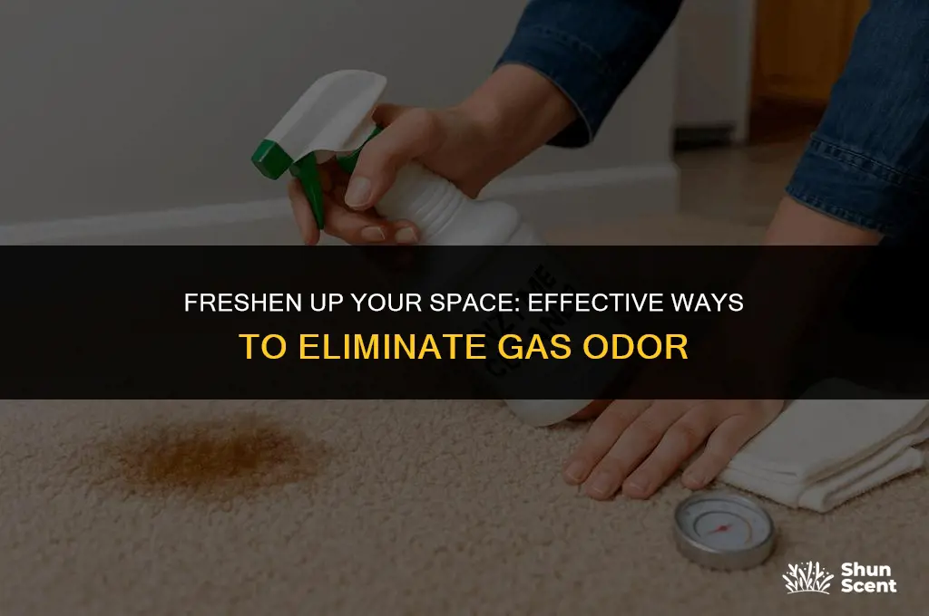 how to get rid of gas odor