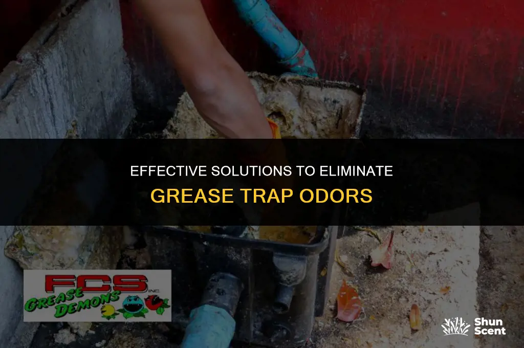 how to get rid of grease trap odors