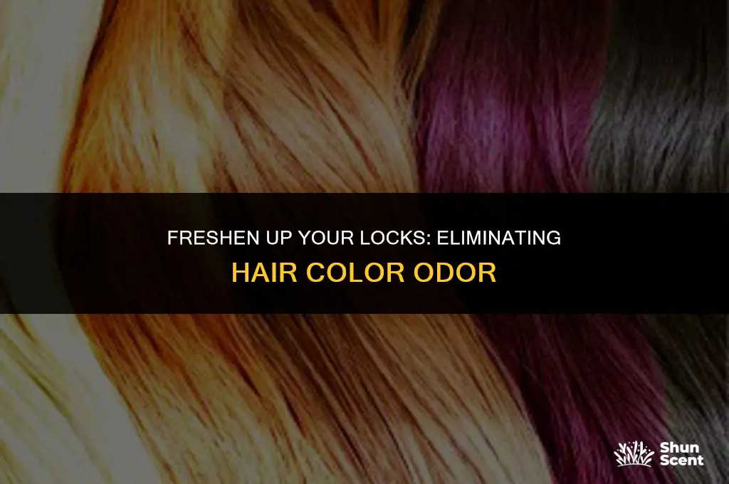 how to get rid of hair color odor