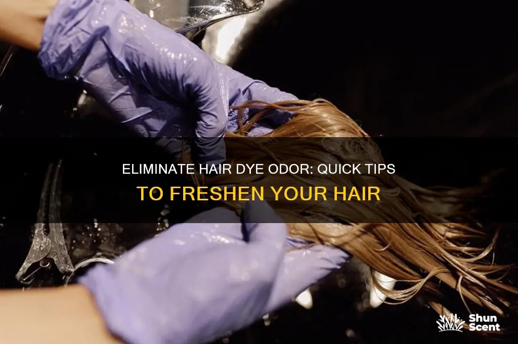 how to get rid of hair dye scent