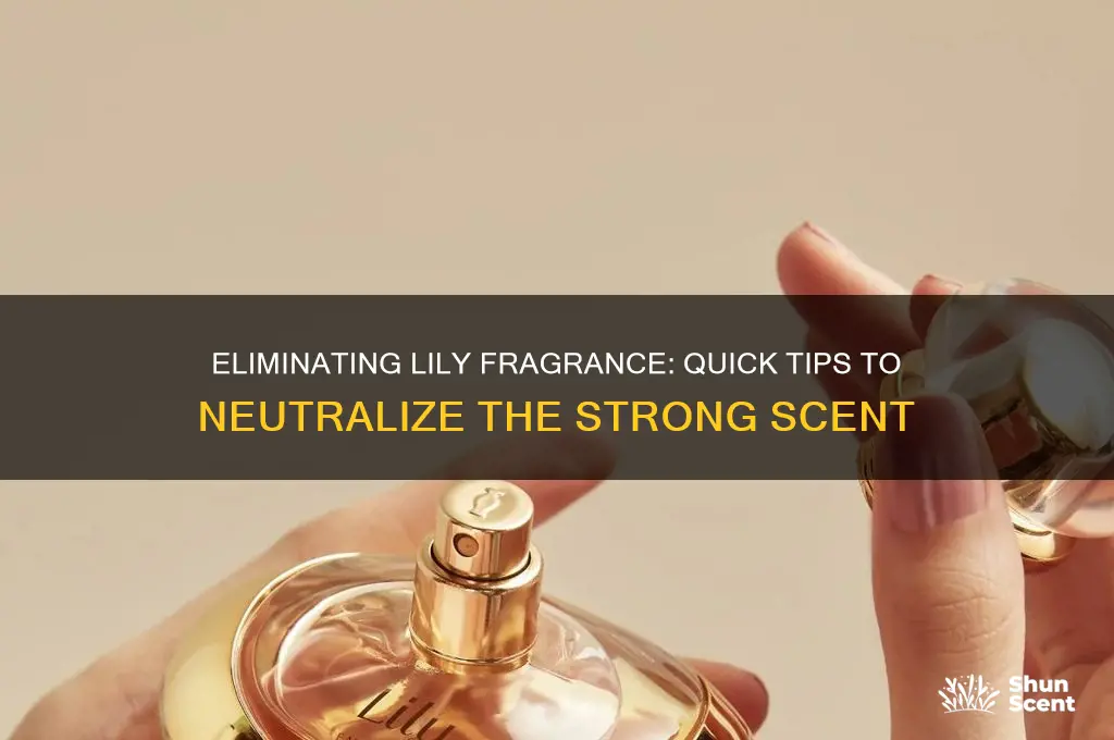 how to get rid of lily scent