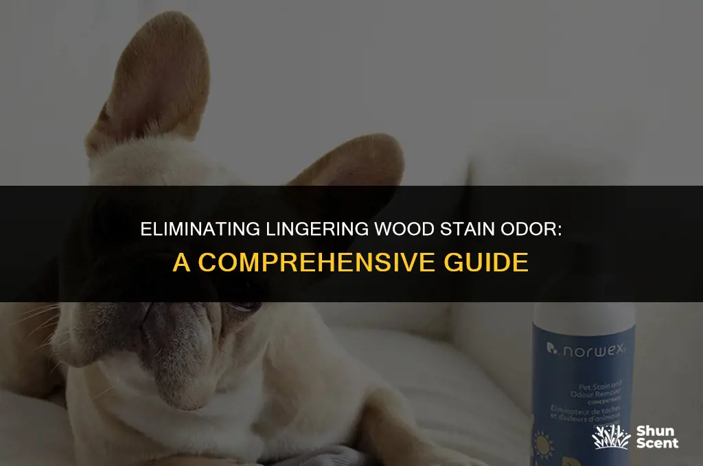 how to get rid of lingering wood stain odor