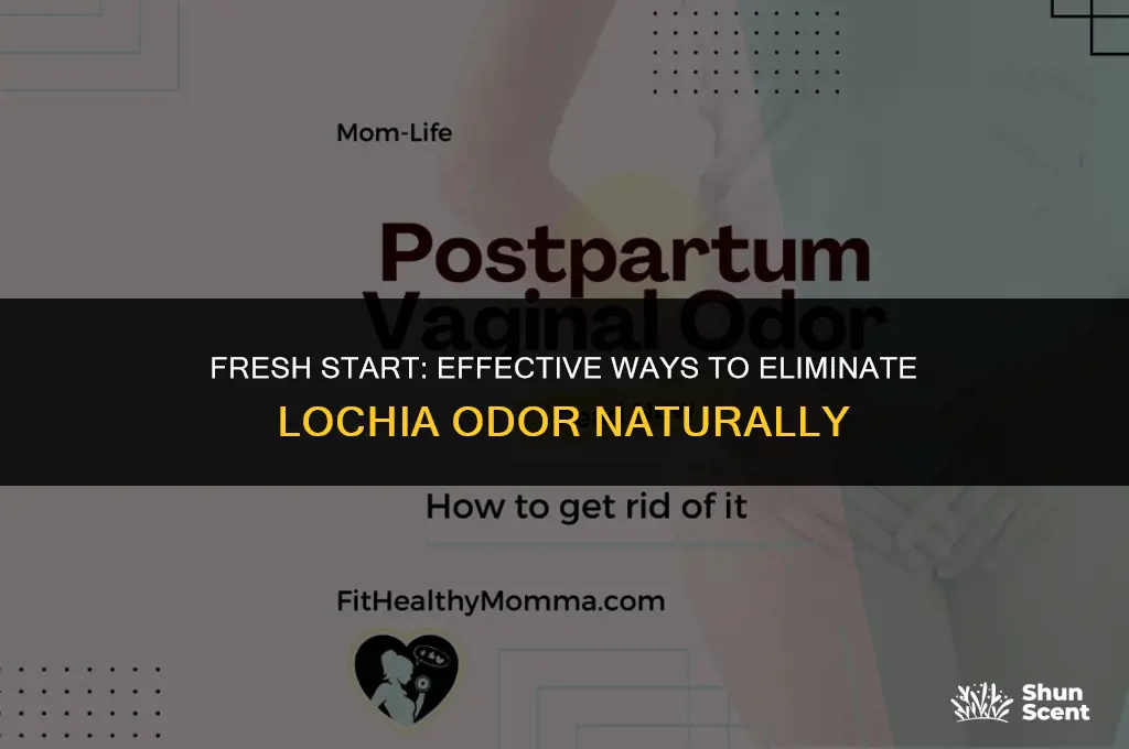 how to get rid of lochia odor