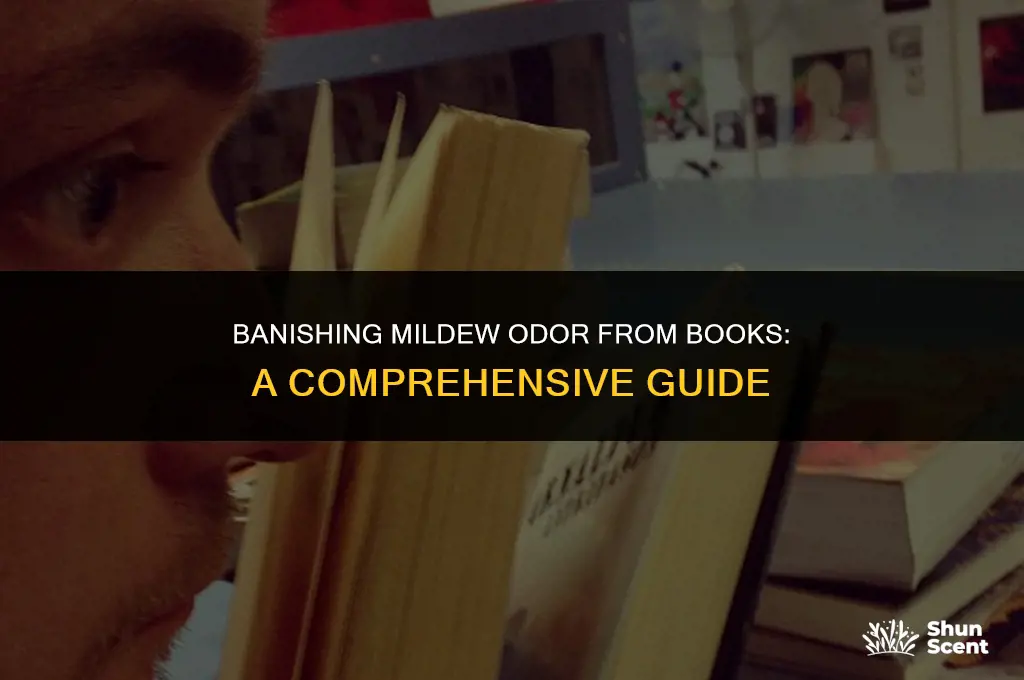 how to get rid of mildew odor in books