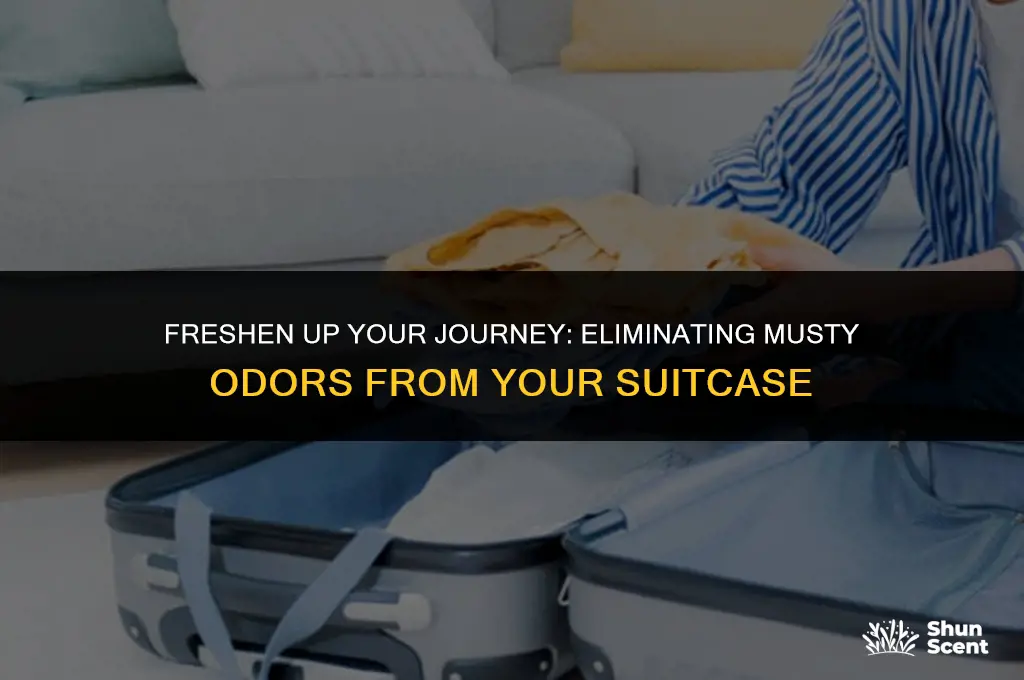 how to get rid of molding odor in suitcase