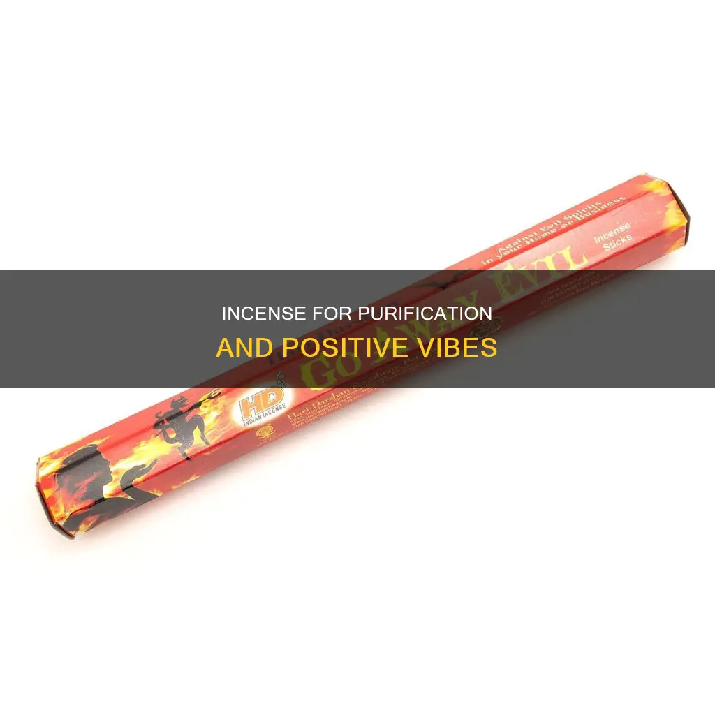 how to get rid of negative energy with incense