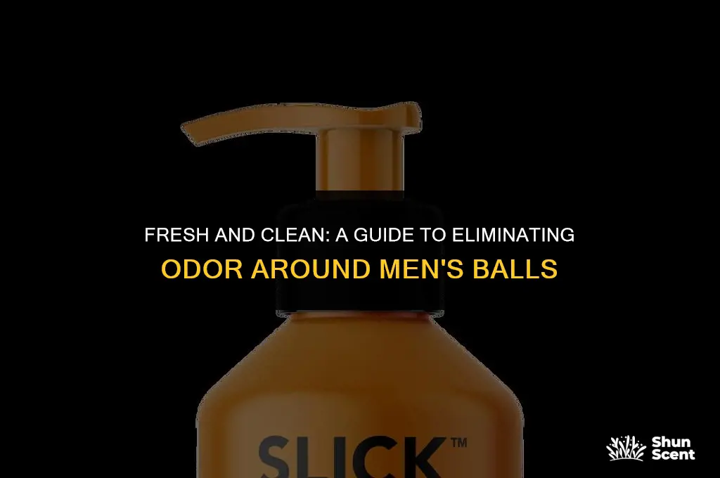 how to get rid of odor around mens balls