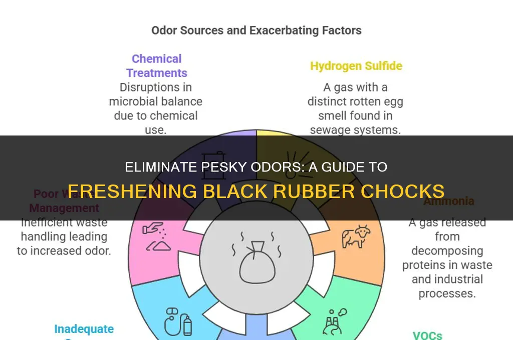 how to get rid of odor from black rubber chocks