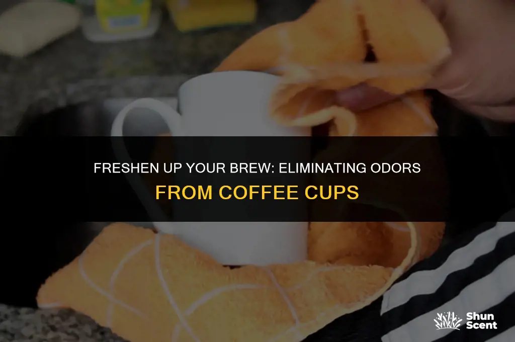 how to get rid of odor from coffee cups