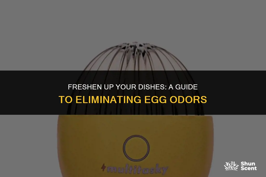 how to get rid of odor from dishes from eggs