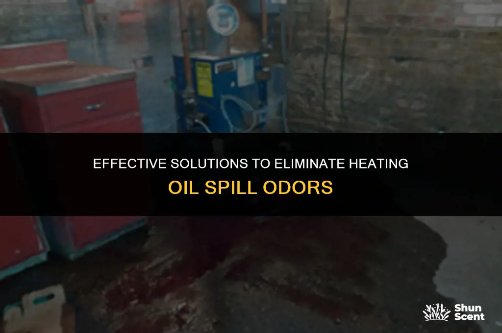 how to get rid of odor from heating oil spill