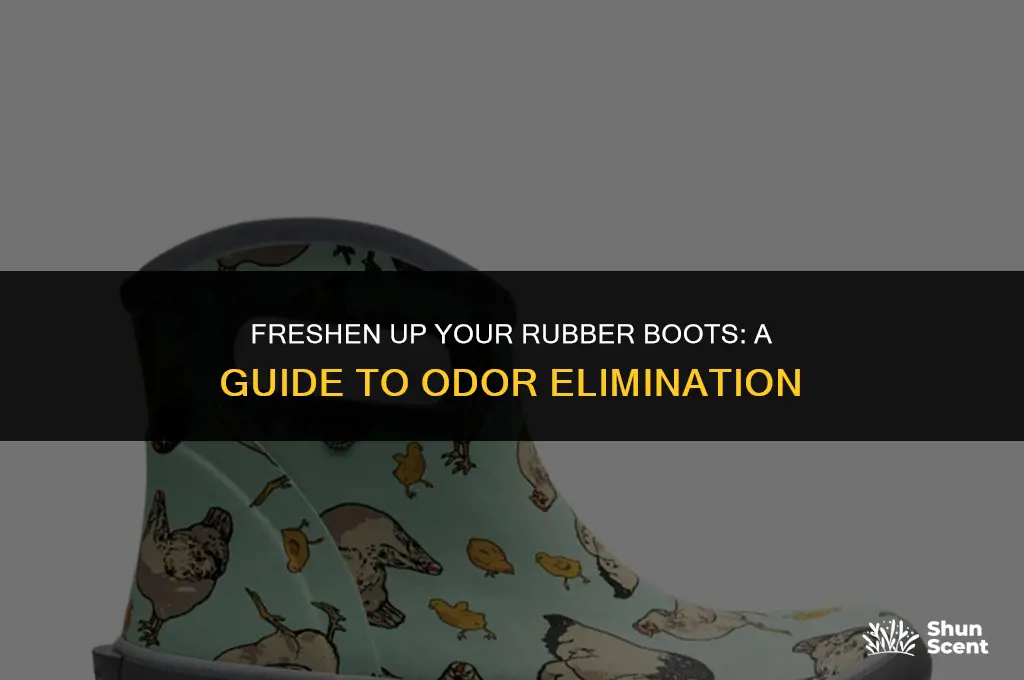 how to get rid of odor from rubber boots