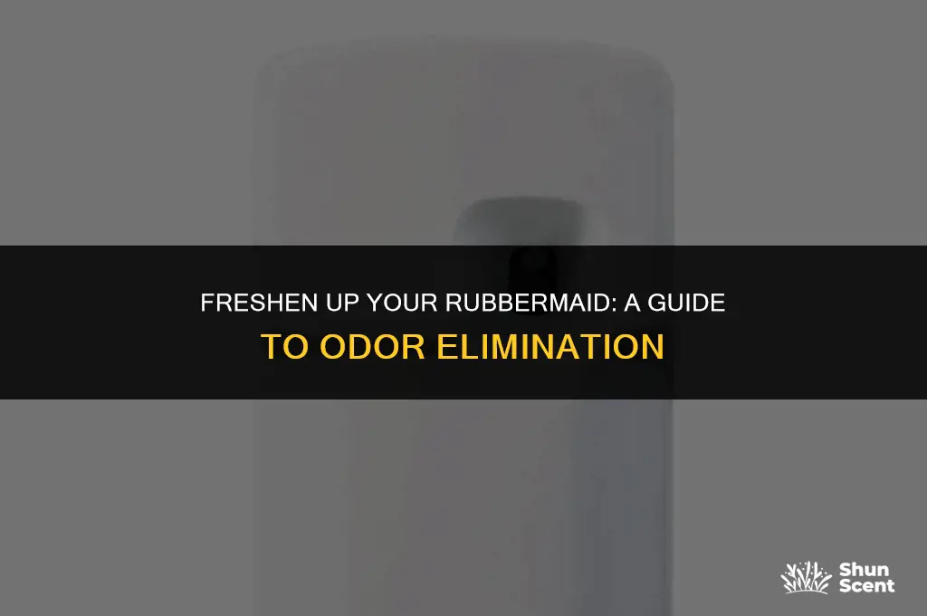 how to get rid of odor in a rubbermaid containers