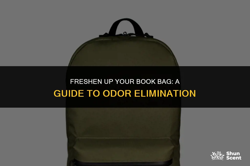 how to get rid of odor in book baag
