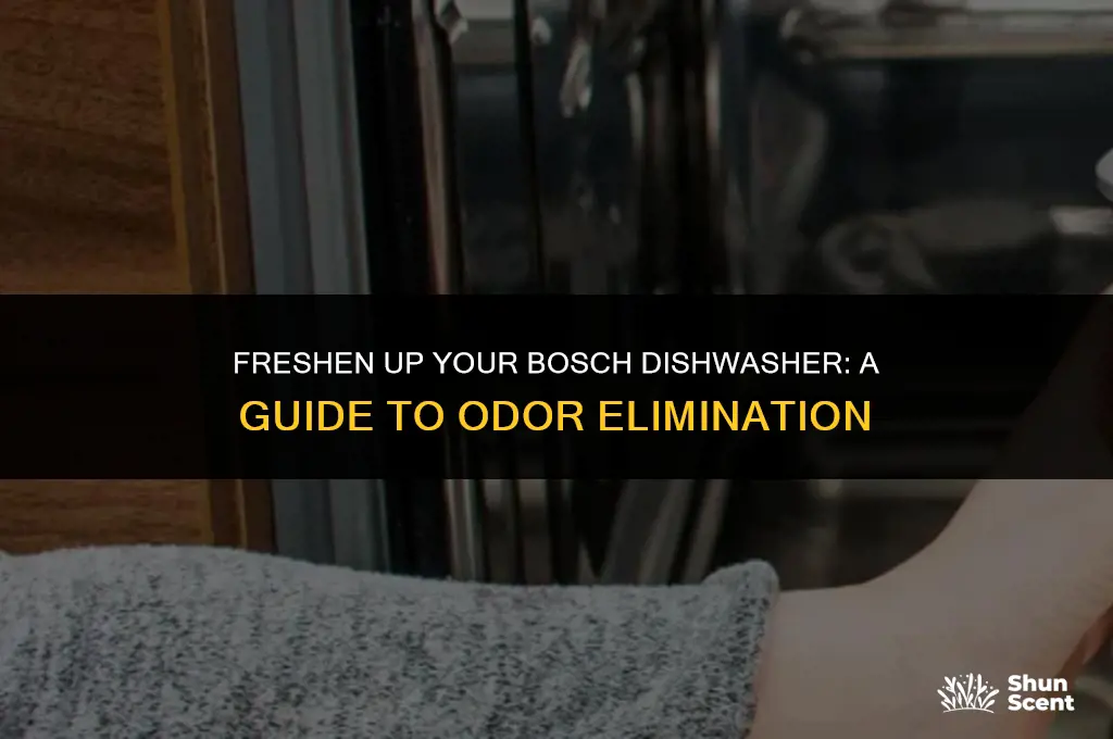 how to get rid of odor in bosch dishwasher
