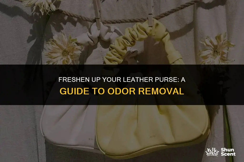 how to get rid of odor in leather purse