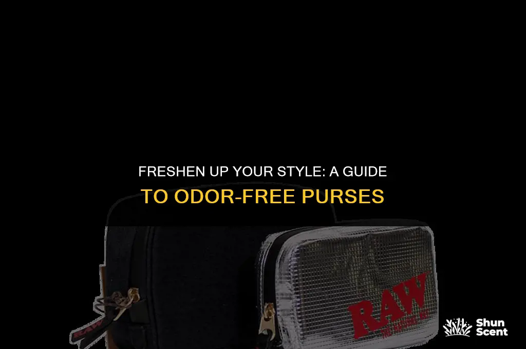how to get rid of odor in my purse