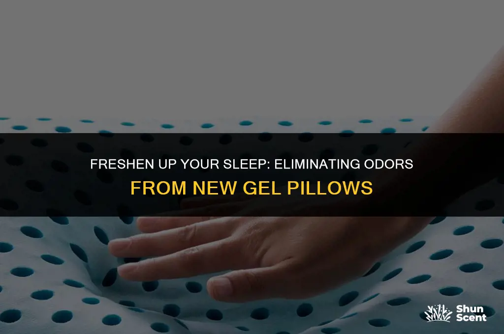 how to get rid of odor in new gel pillow