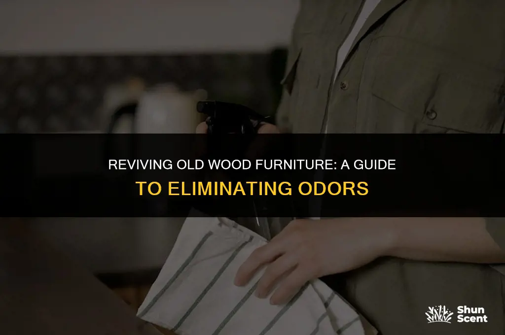 how to get rid of odor in old wood furniture