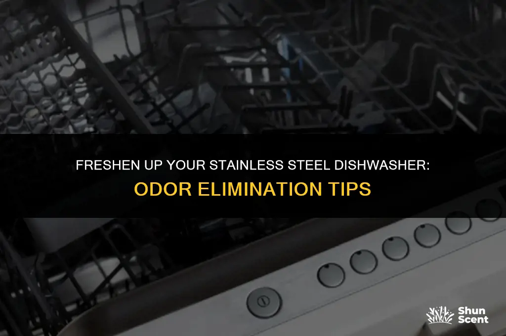 how to get rid of odor in stainless steel dishwasher