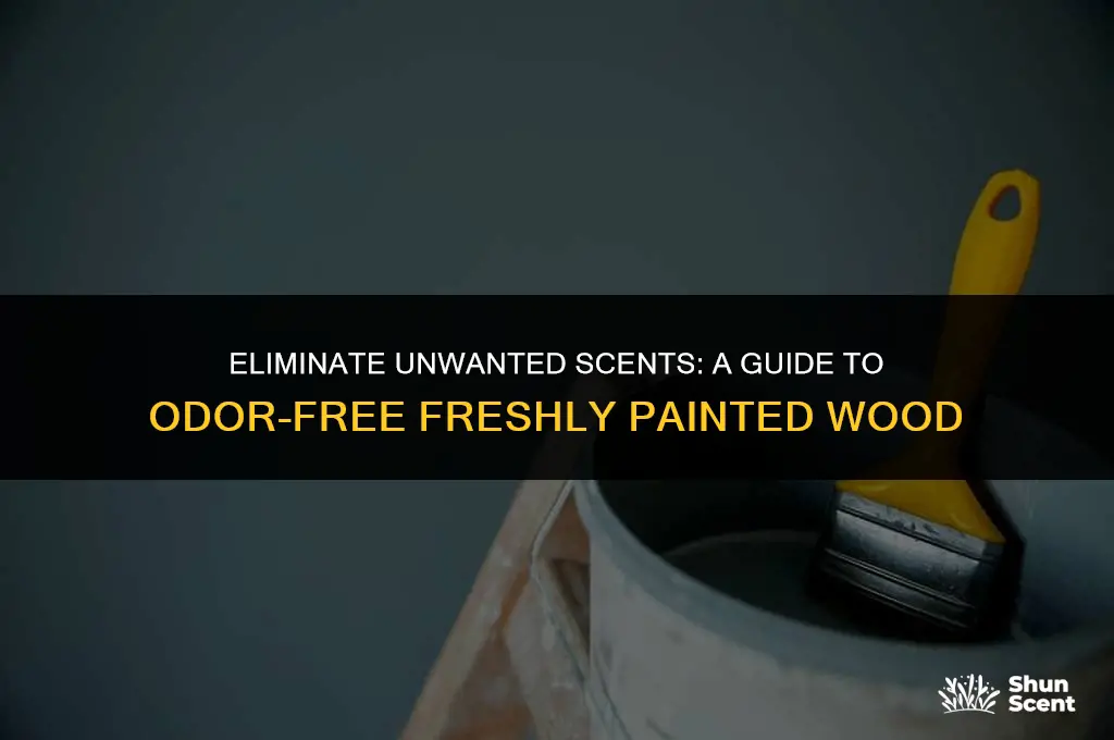 how to get rid of odor on freshley painted wood