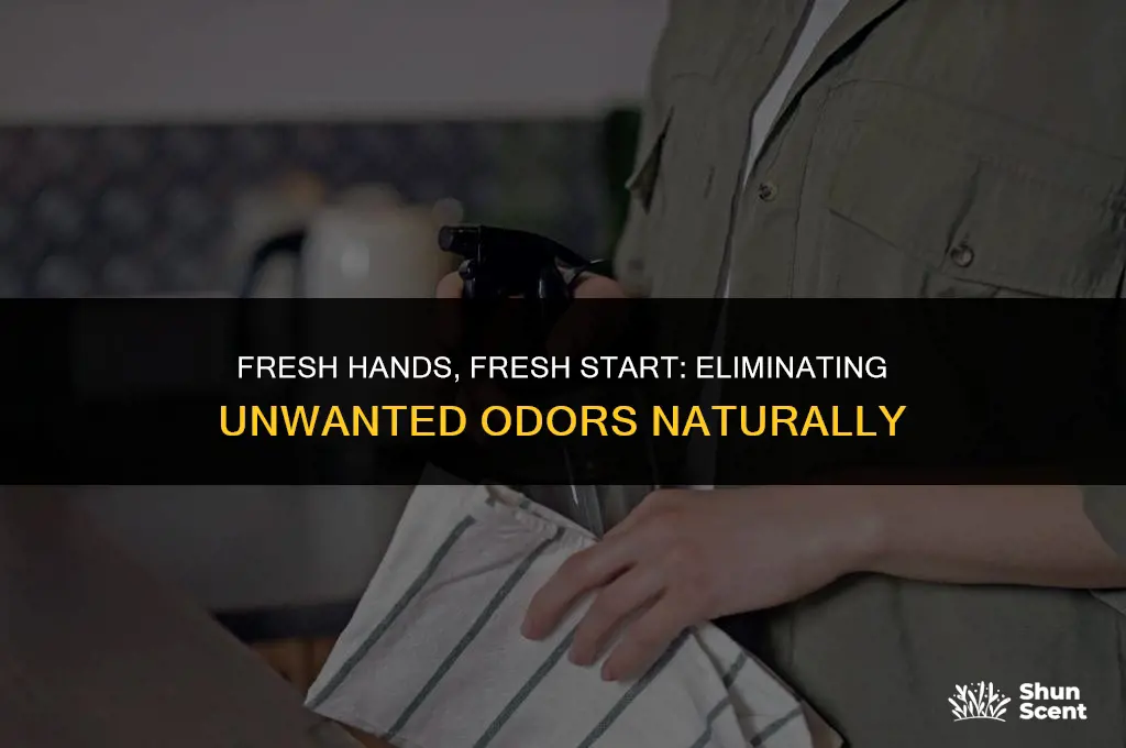 how to get rid of odor on hands