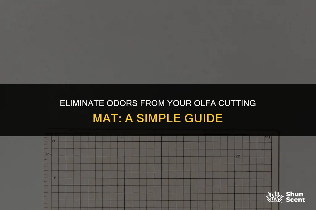how to get rid of odor on olfa cutting mat