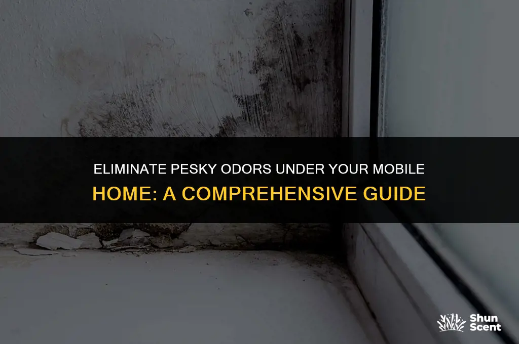 how to get rid of odor underneath of mobilehome