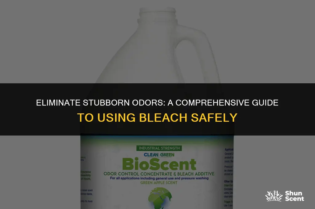 how to get rid of odors with bleach