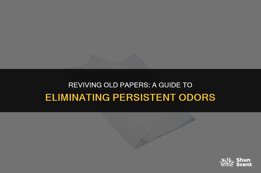 how to get rid of old odors in papers