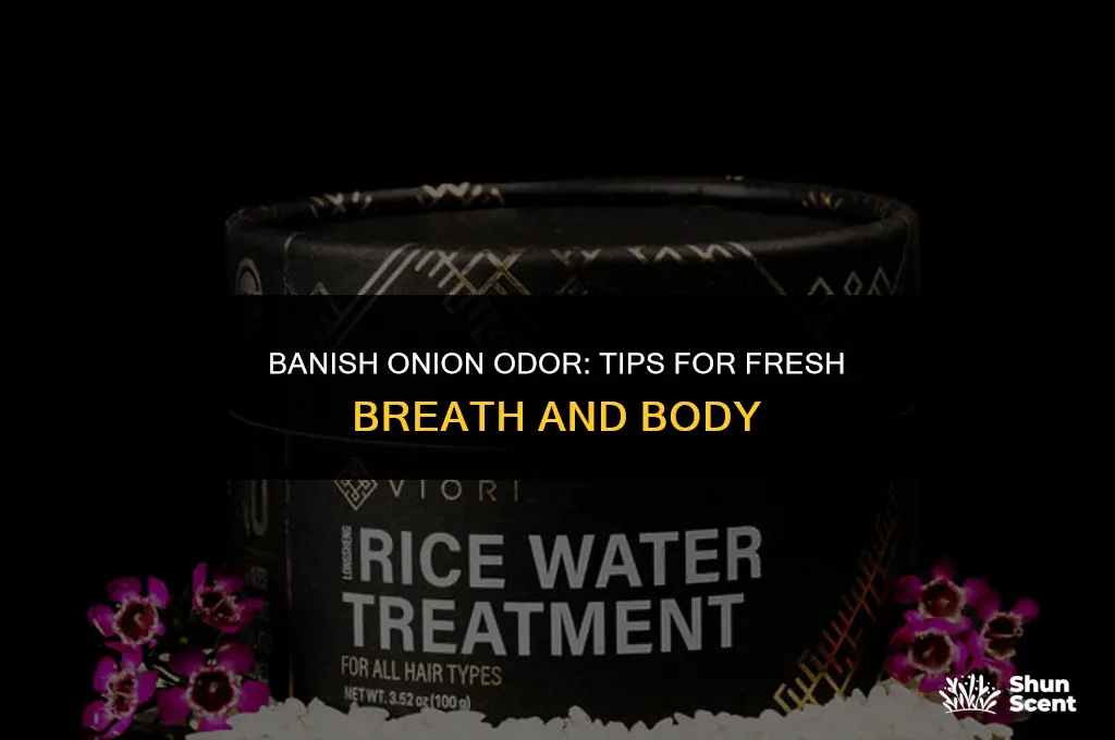 how to get rid of onion smell body odor