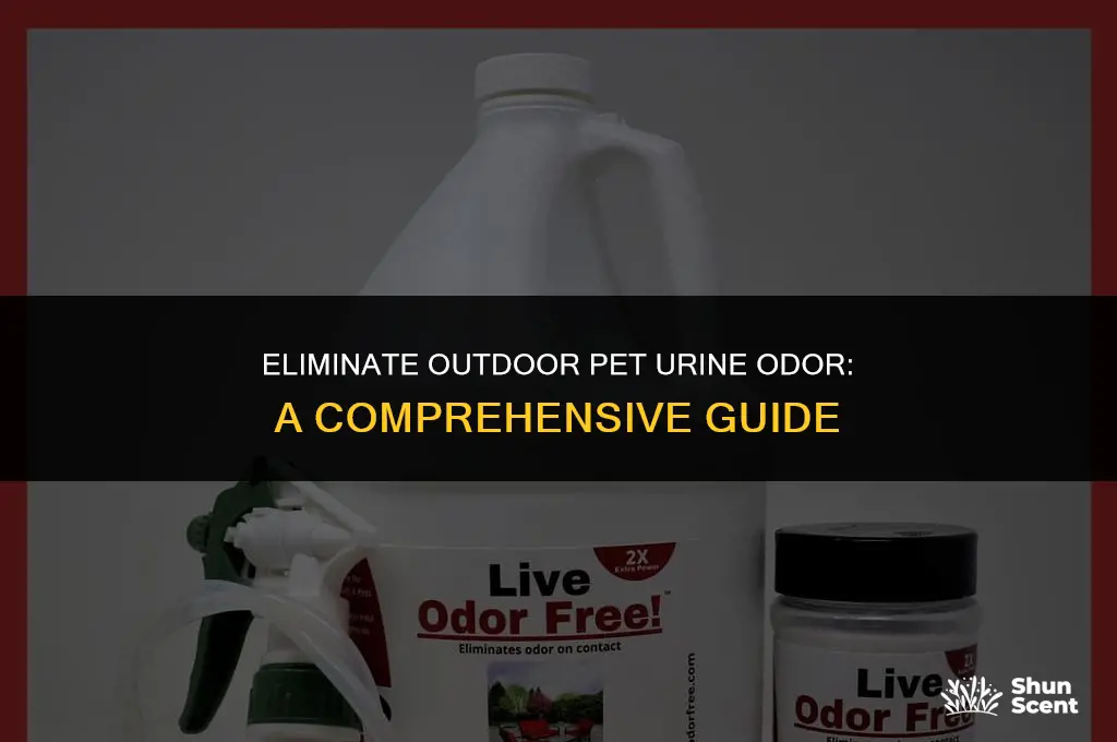 how to get rid of outdoor pet urine odor