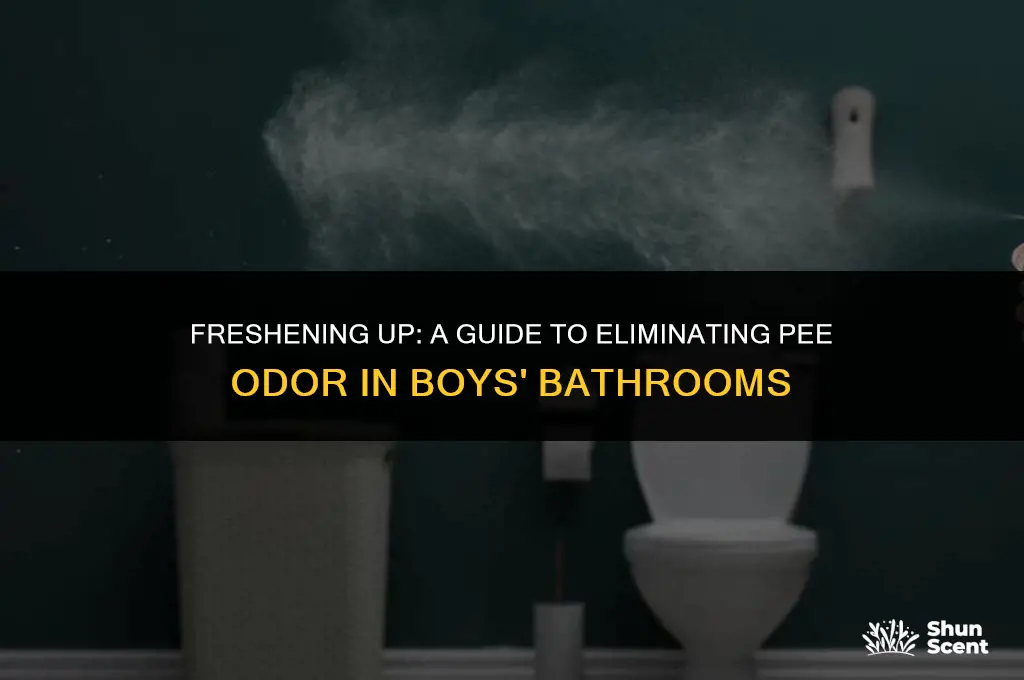 how to get rid of pee odor in boys bathroom