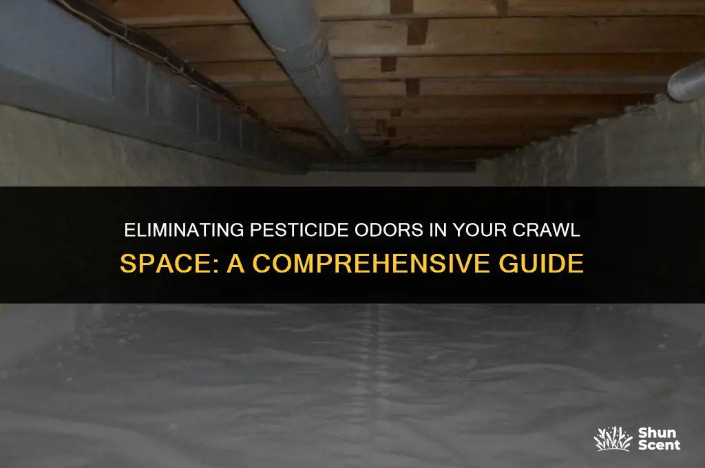 how to get rid of pesticide odor in crawl space
