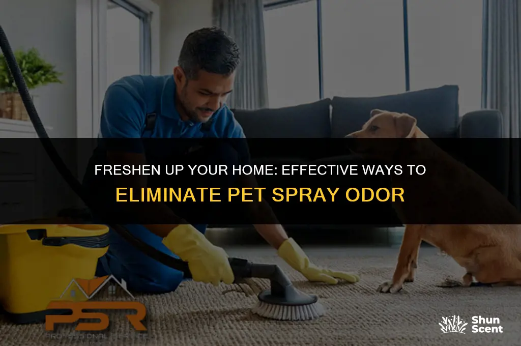 how to get rid of pet spray odor